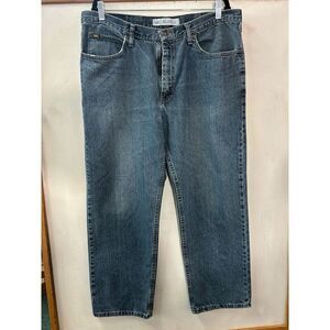 Vintage Lee Jeans Mens 40x30 Blue‎ Relaxed Fit Tapered Workwear Measures 38x28